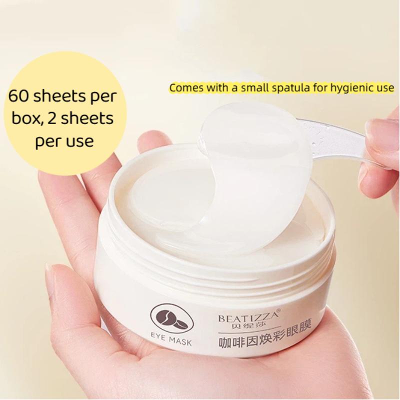 Collagen Under Eye Patches - Maschera Contorno Occhi alla Caffeina Anti-Rughe,