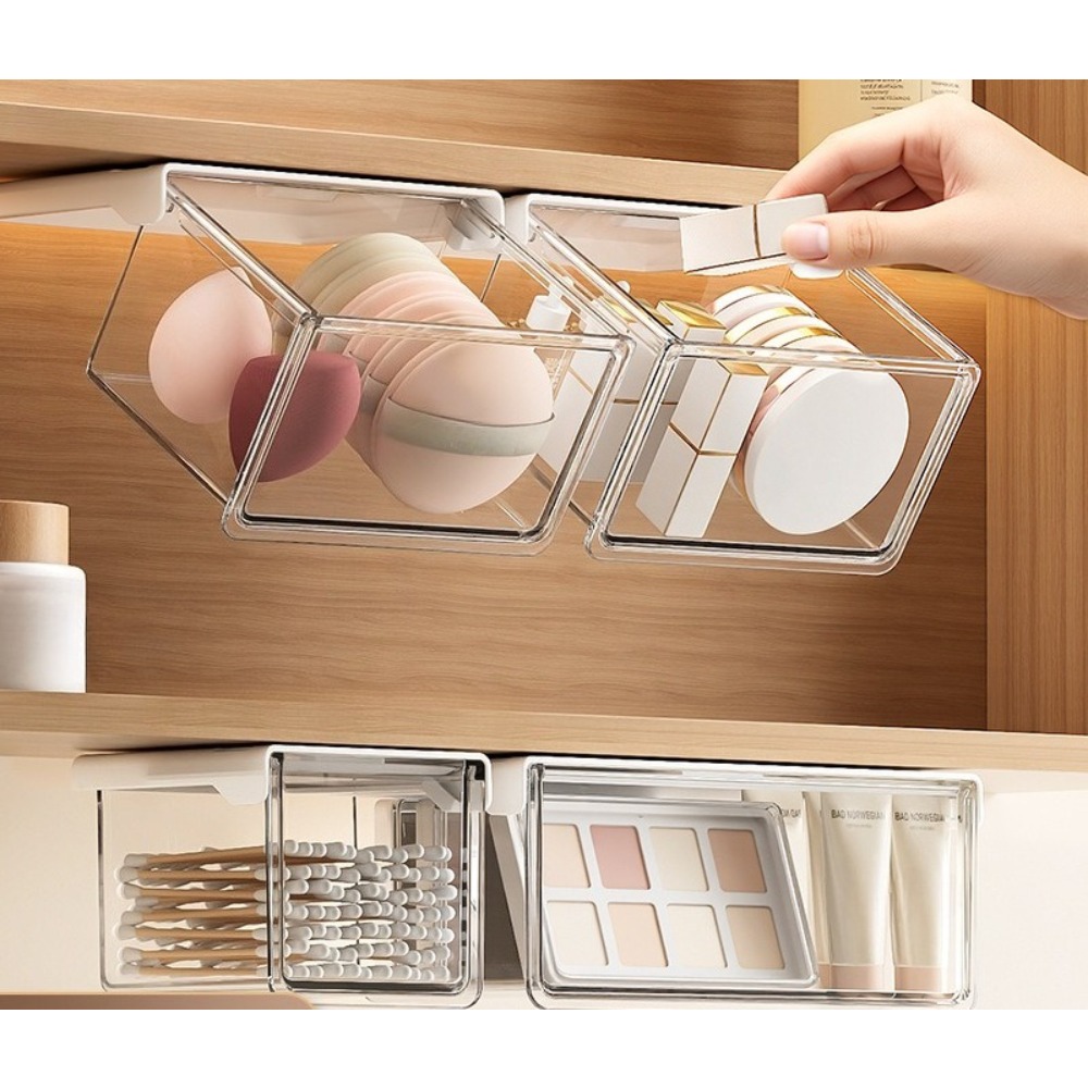 Makeup - Scatola portaoggetti in plastica a cassetto,
