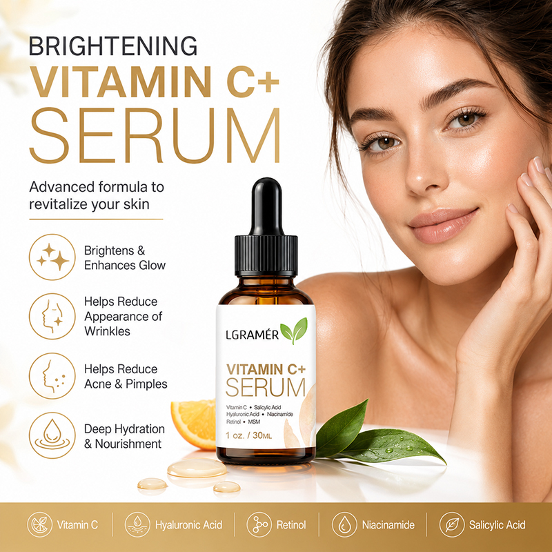 Hyaluronic Acid Facial Serum - Siero Viso alla Vitamina C+ con