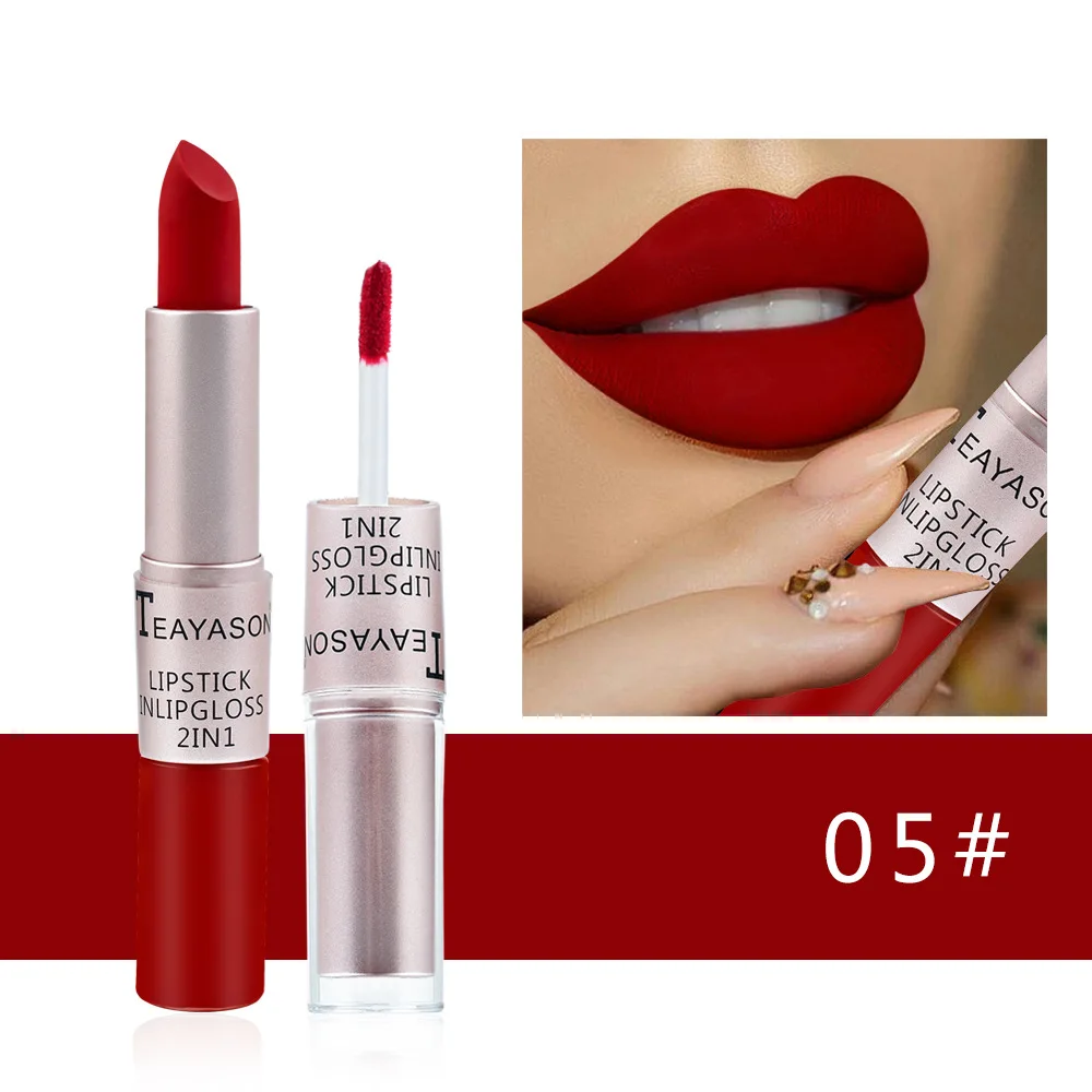 Matte Velvet Lip Tint Long Lasting - 1PC Rossetto rosa Lucidalabbra sexy 2