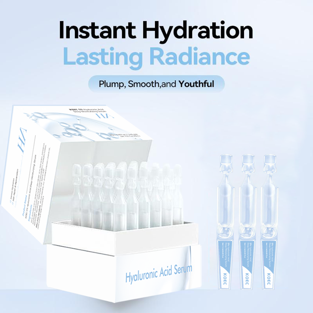 Hyaluronic Acid Facial Serum - 30 pezzi KOEC 5% acido ialuronico