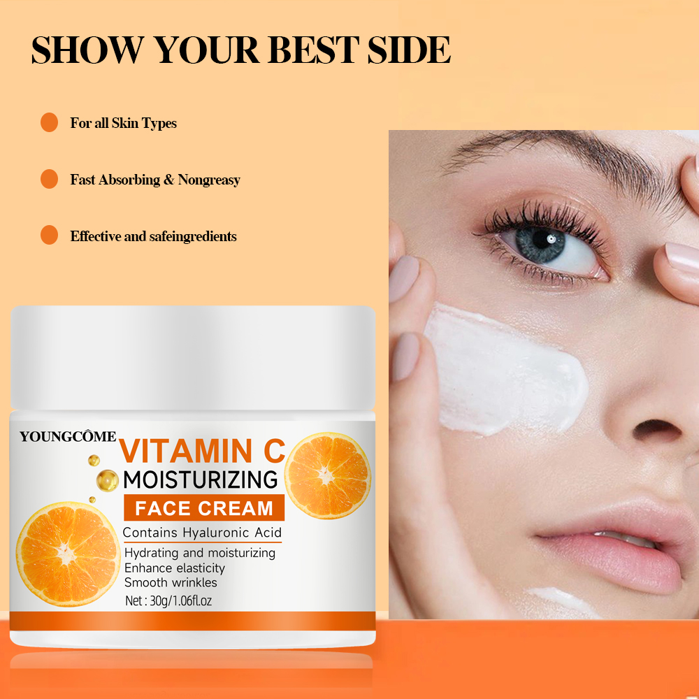 Hyaluronic Acid Facial Serum - Crema idratante alla vitamina C Riparazione