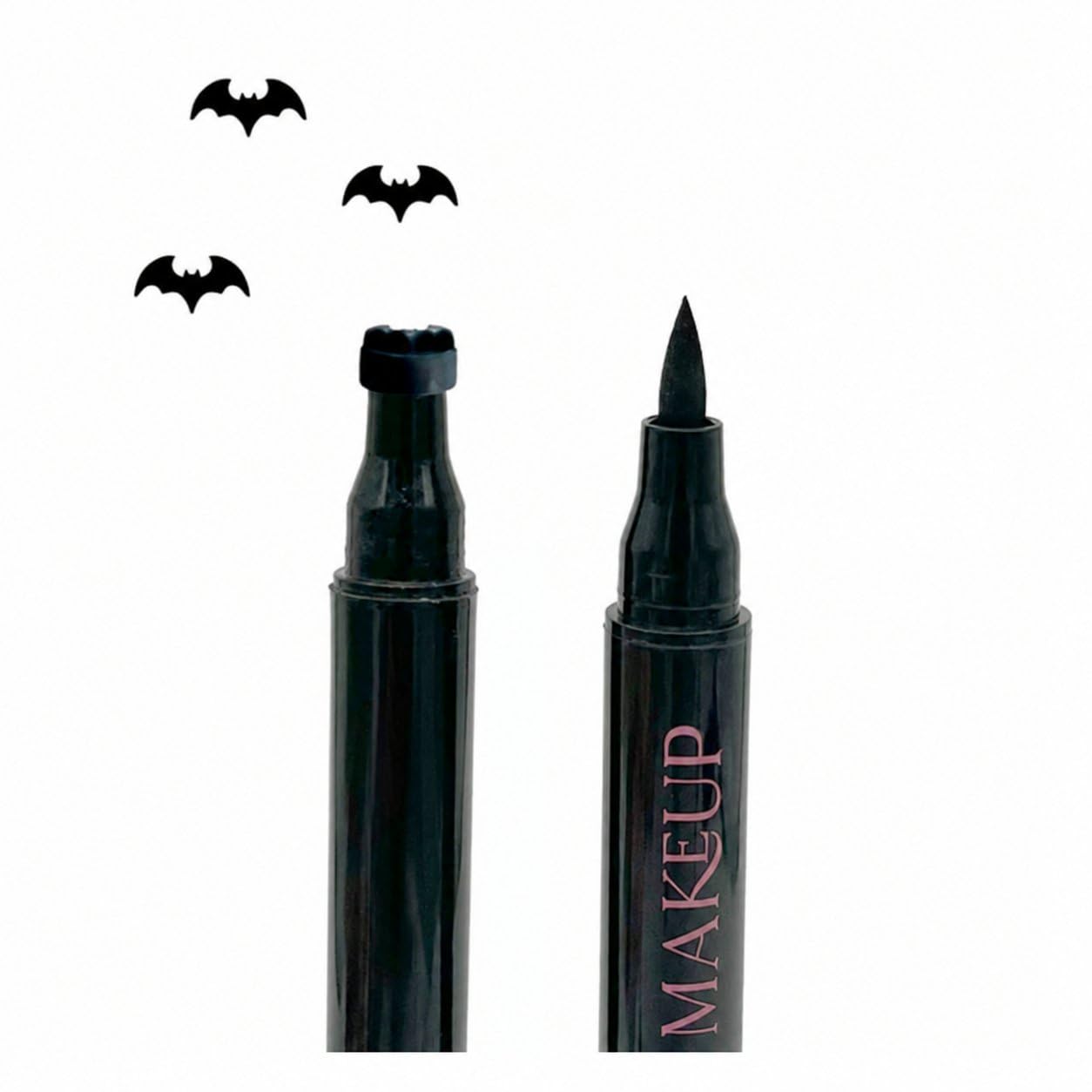 Waterproof Liquid Eyeliner Pen - Eyeliner Liquido Nero Impermeabile a Doppia