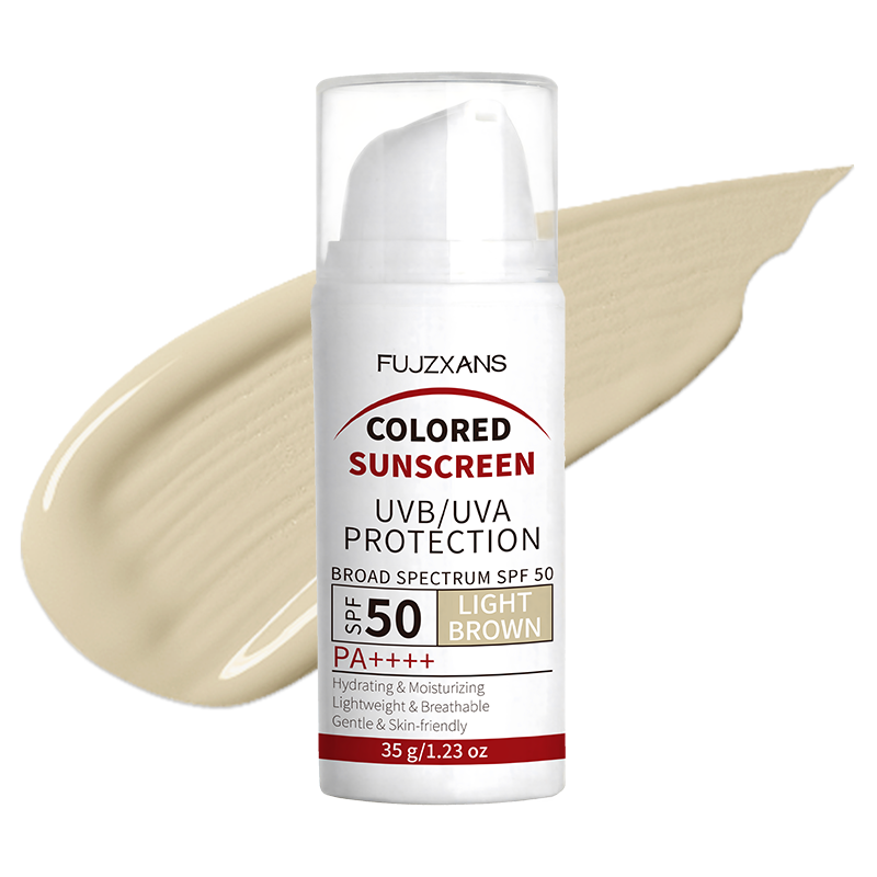 Spf 50 Waterproof Sunscreen - BB Cream Colorata Marrone Chiaro SPF50