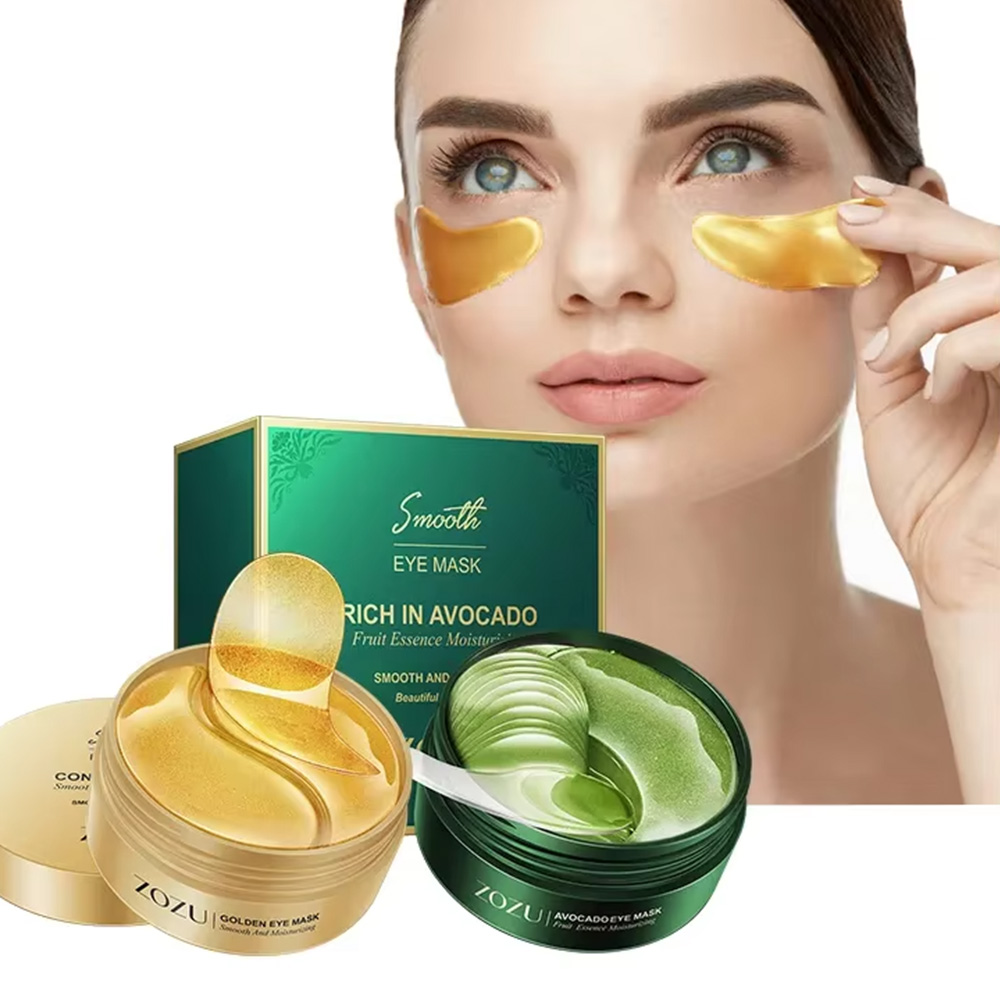 Collagen Under Eye Patches - 24K Golden Eye Gel Patch Avocado