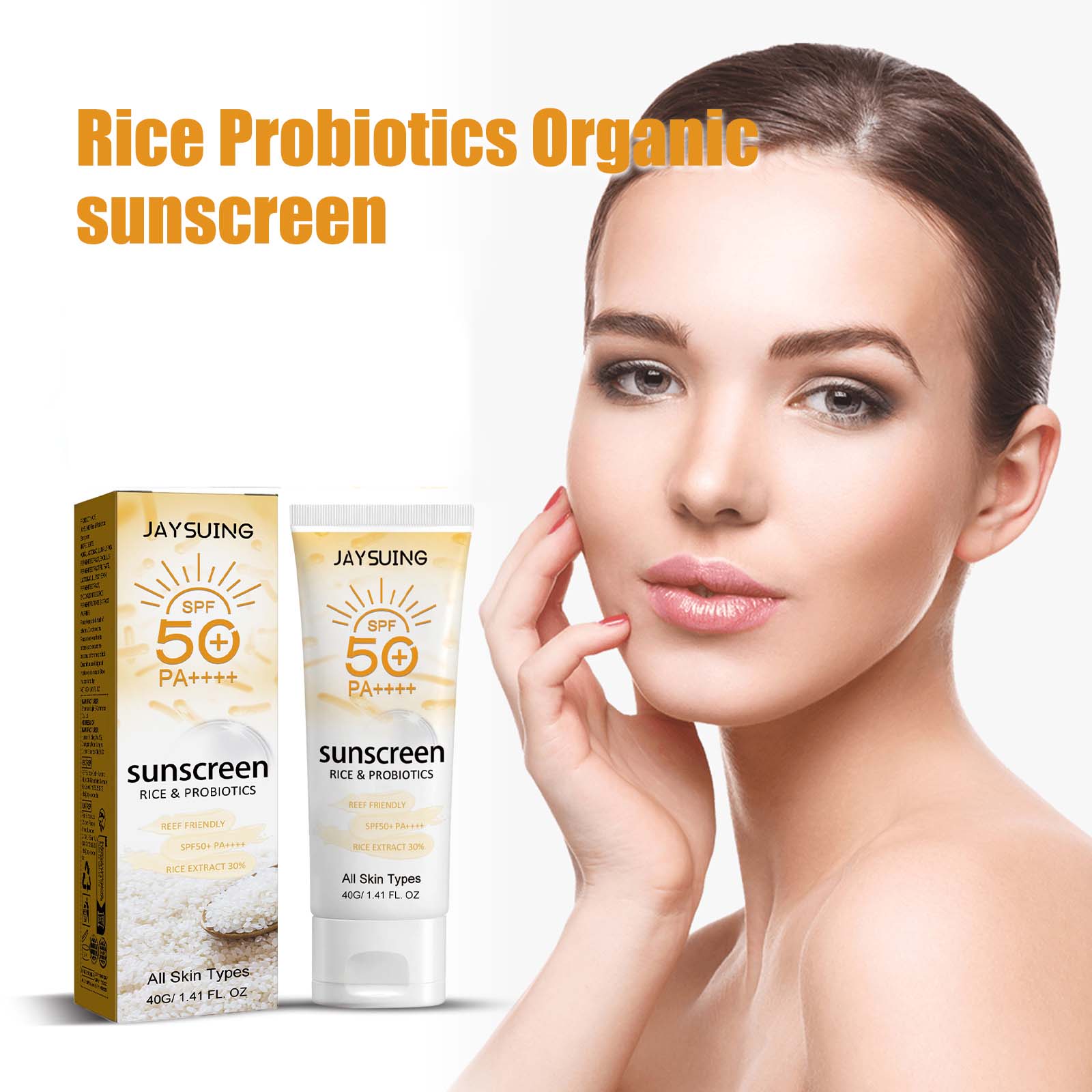 Spf 50 Waterproof Sunscreen - La protezione solare probiotica per riso