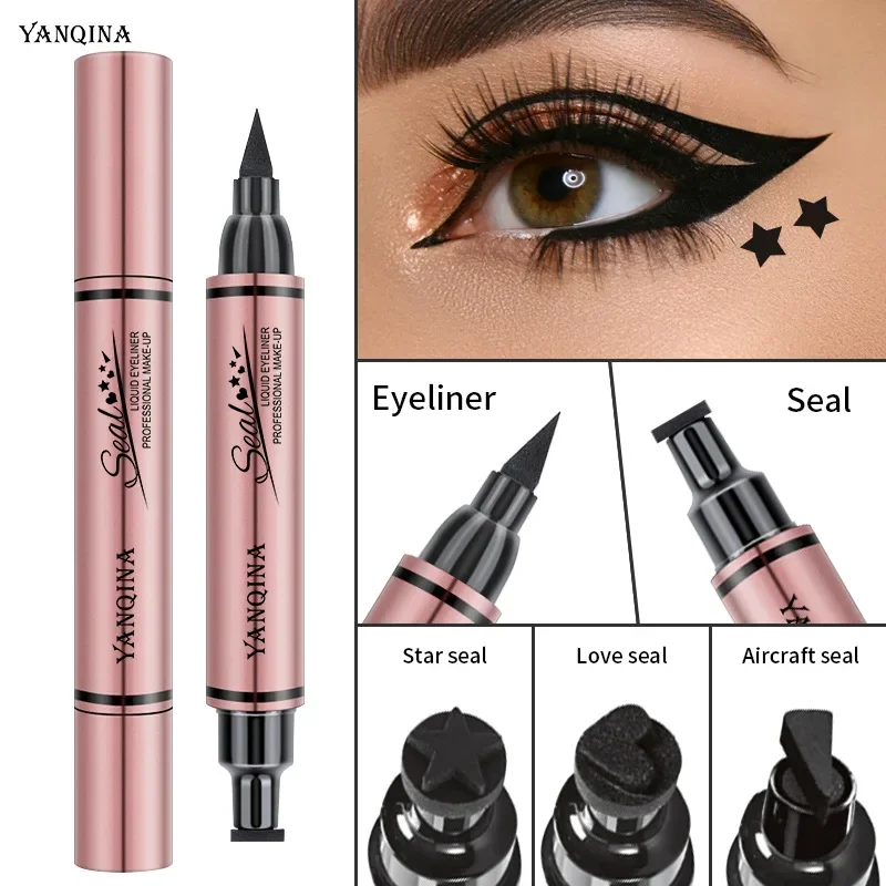 Waterproof Liquid Eyeliner Pen - Eyeliner Stamp Seal Pen Lunga Durata