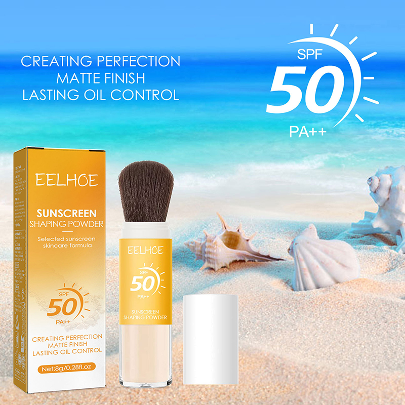 Spf 50 Waterproof Sunscreen - SPF50 Crema solare Impostazione Cipria in