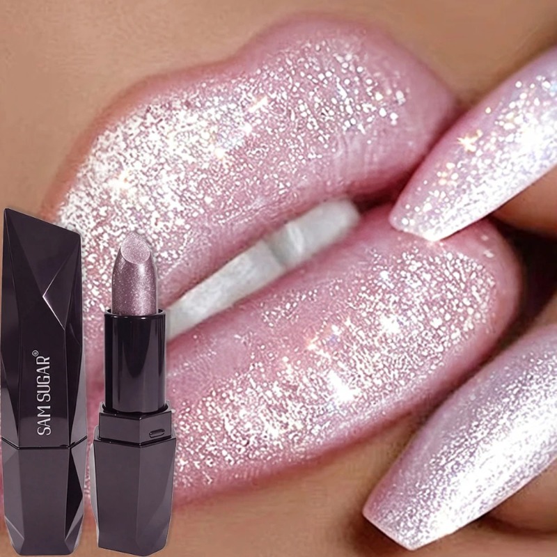 Matte Velvet Lip Tint Long Lasting - Rossetto Vellutato Metallizzato Rosa Perlato in