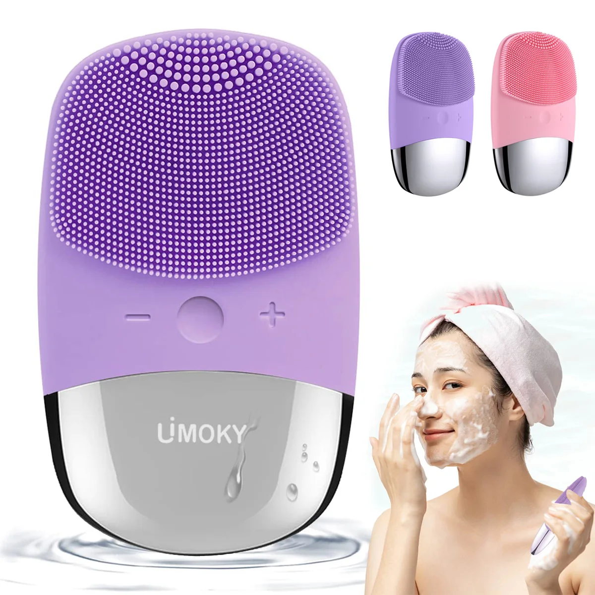 Silicone Face Scrubber Electric - Spazzola elettrica per la pulizia del