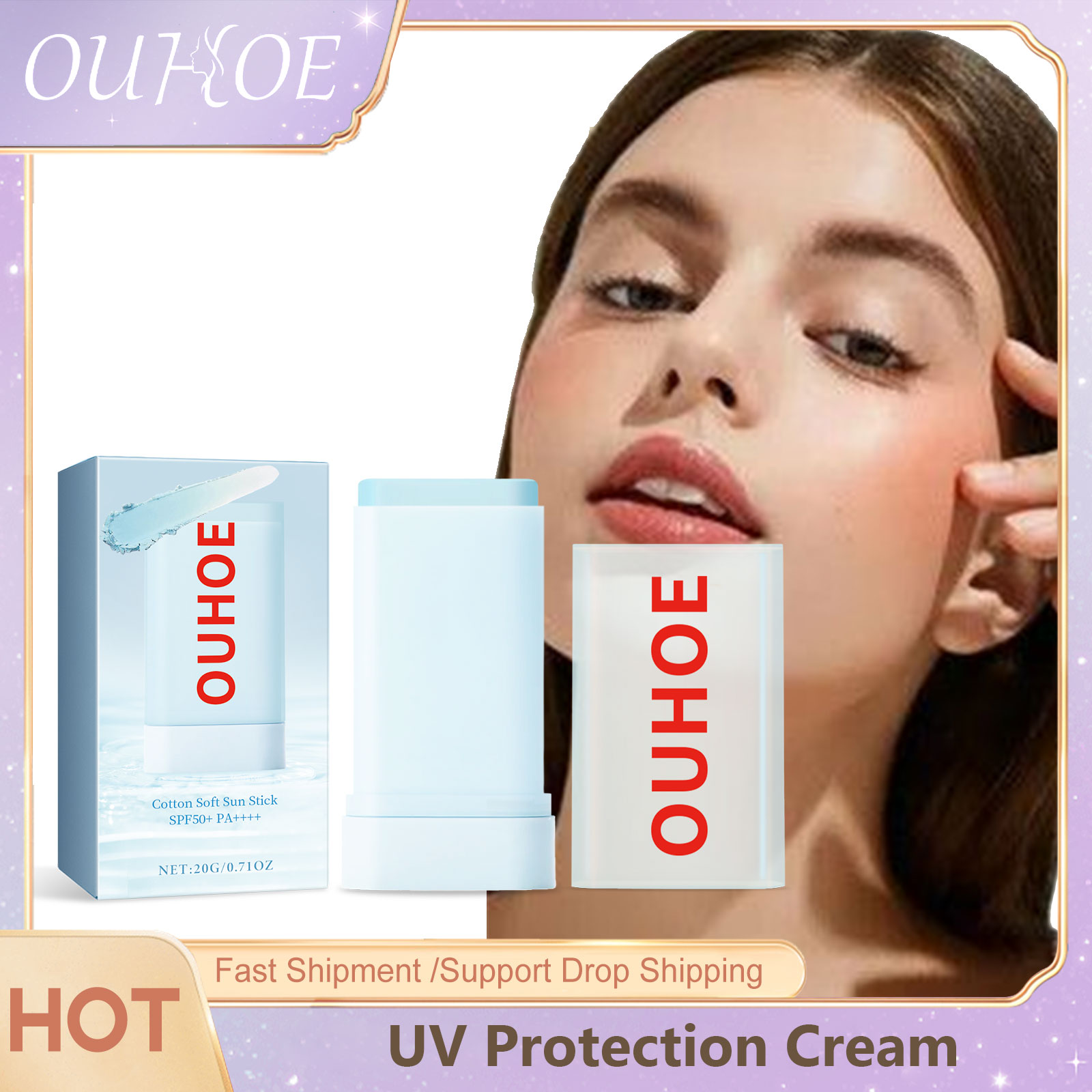 Spf 50 Waterproof Sunscreen - OUHOE crema di protezione UV Spf