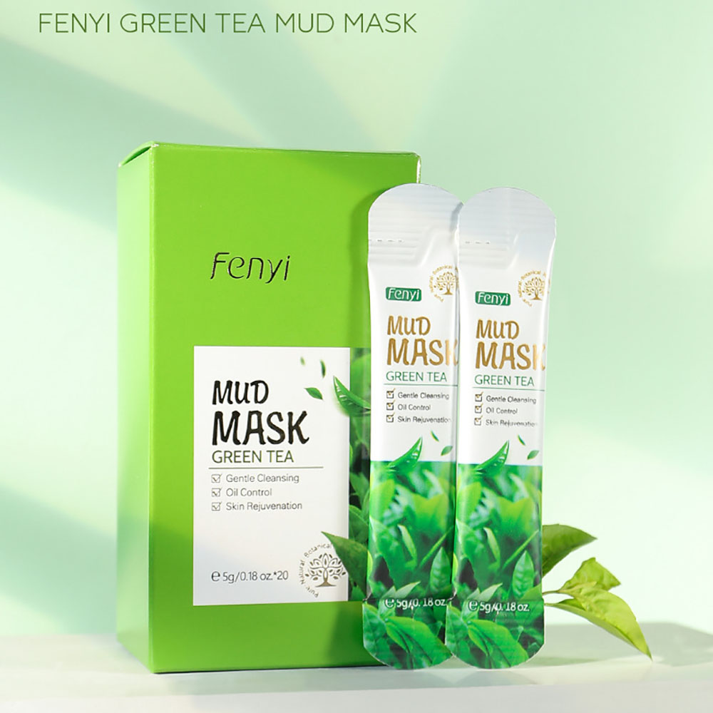 Green Tea Cleansing Clay Mask - Maschera all'Argilla Verde Fenyi, Set da