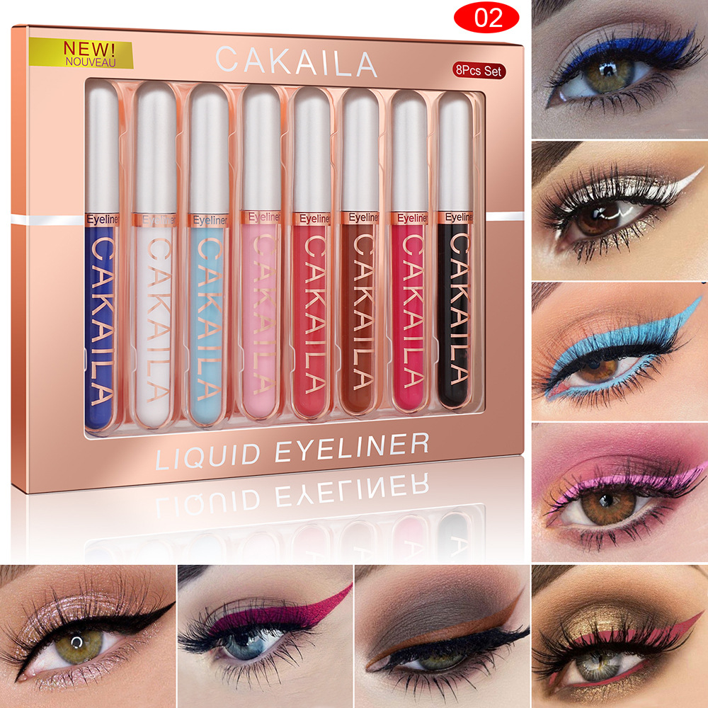 Set di 8 colori Penne per eyel - Waterproof Liquid Eyeliner Pen recensione e prezzo
