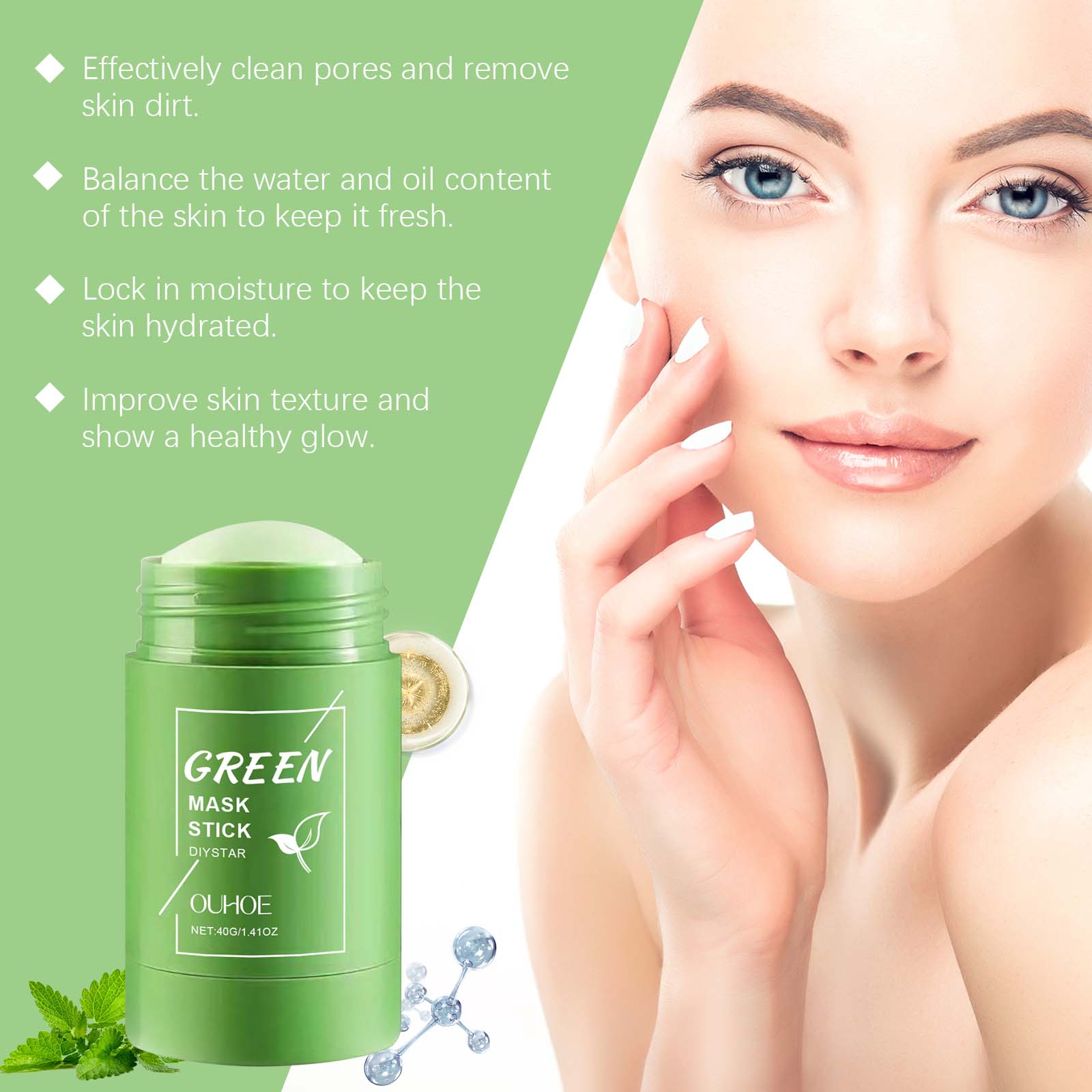 Maschera in Stick al Tè Verde  - Green Tea Cleansing Clay Mask recensione e prezzo