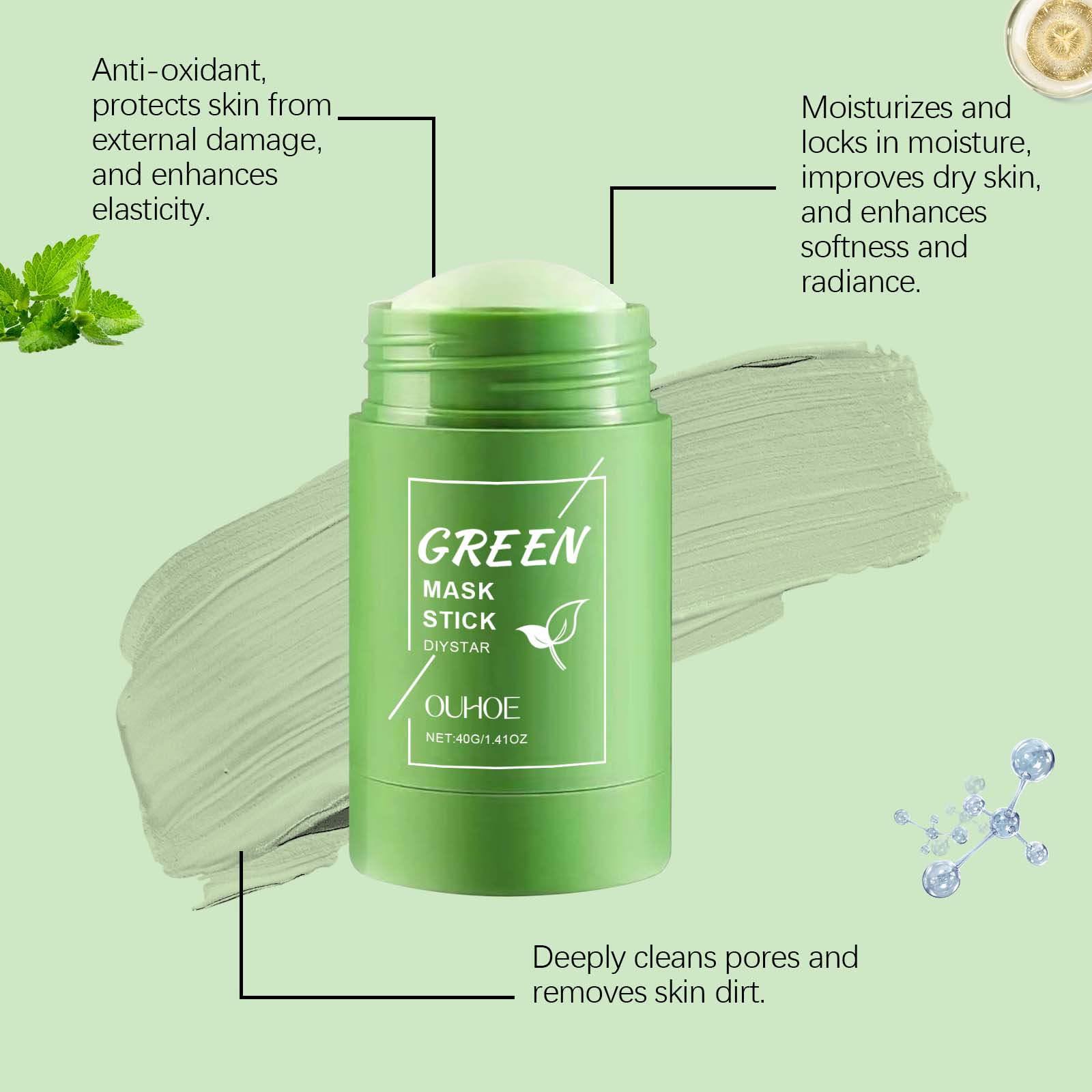 Maschera in Stick al Tè Verde  - Green Tea Cleansing Clay Mask recensione e prezzo