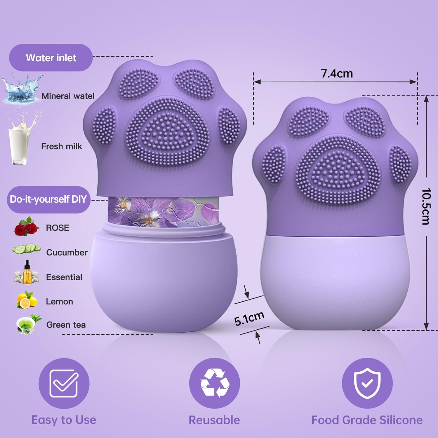 Rullo di ghiaccio per il viso  - Face Ice Roller Puffiness recensione e prezzo