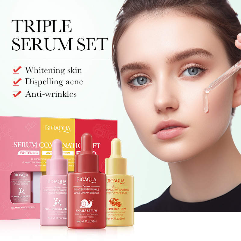 3 pz/set BIOAQUA Vitamina C Re - Hyaluronic Acid Facial Serum recensione e prezzo