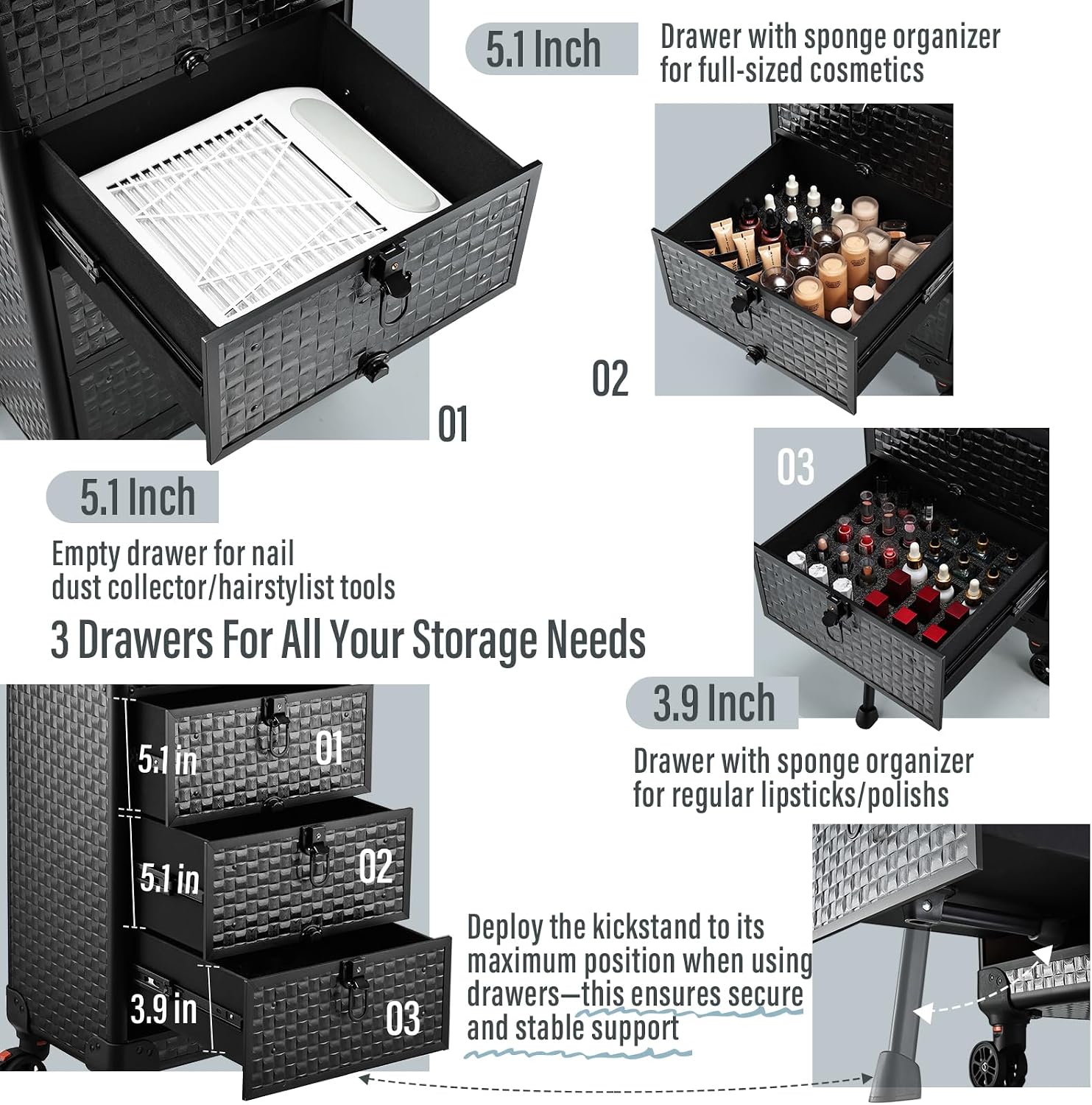 Carrello da Salone con 3 Casse - Makeup recensione e prezzo
