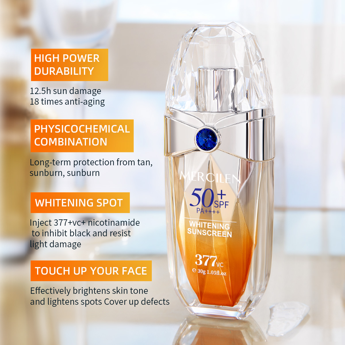 Crema solare Mercilen 30g, Spf - Spf 50 Waterproof Sunscreen recensione e prezzo