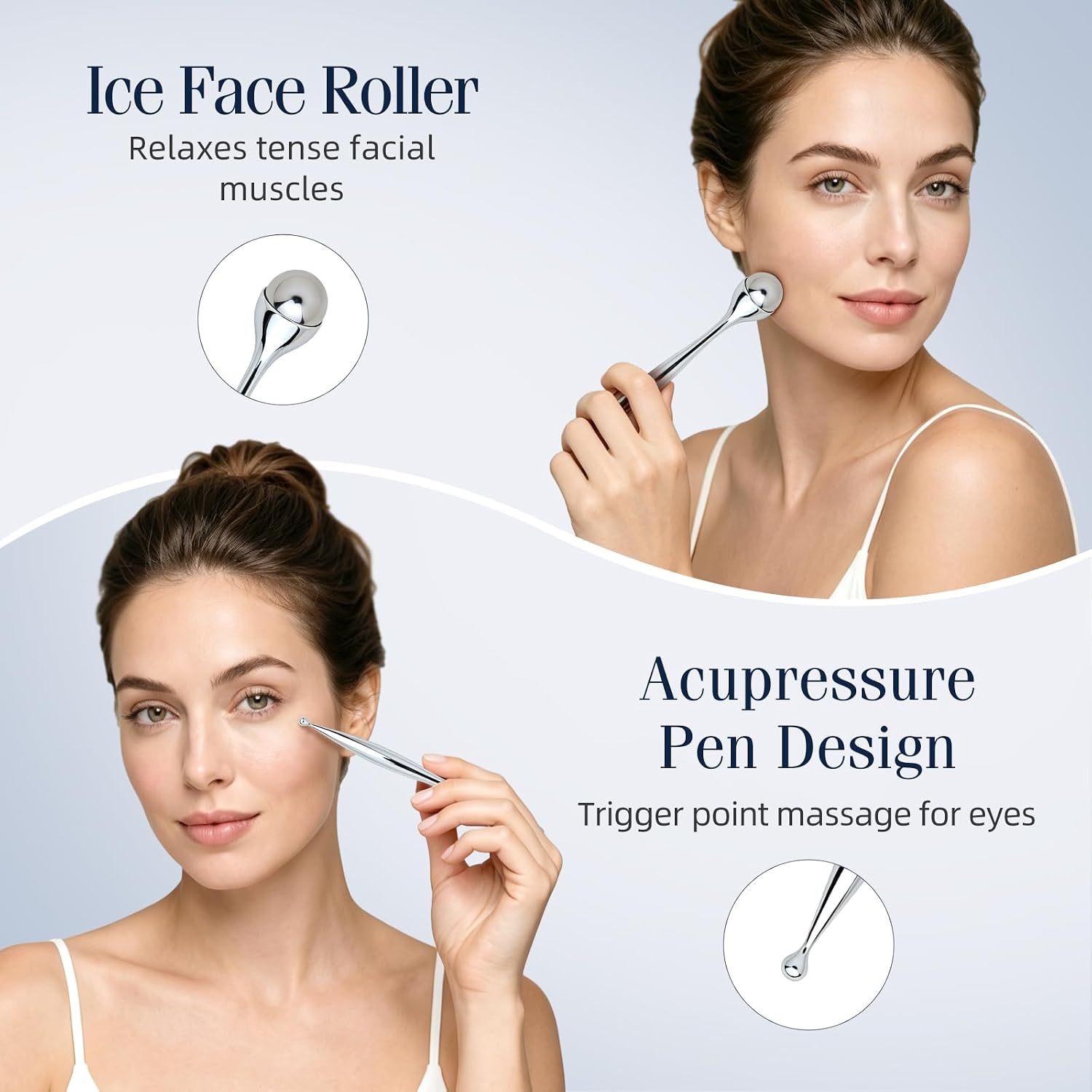 Rullo Massaggiante in Metallo  - Face Ice Roller Puffiness recensione e prezzo