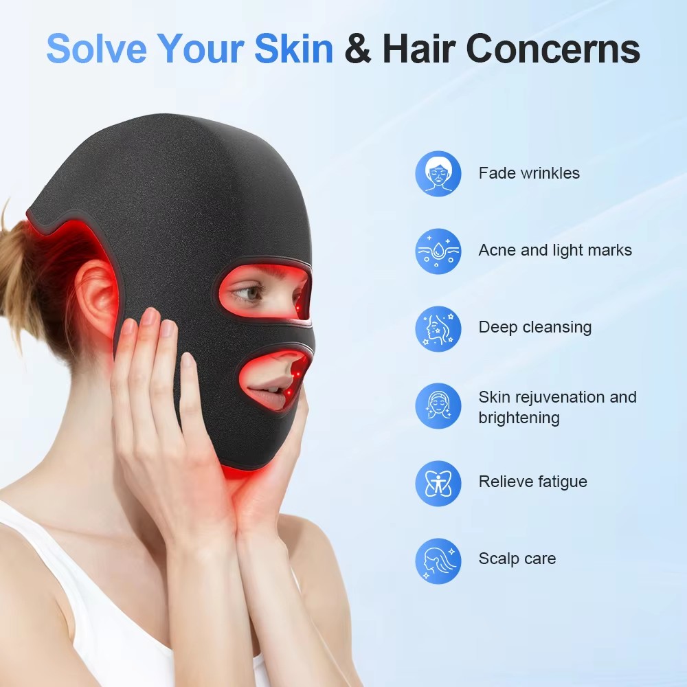 Cappello LED e Maschera Viso a - Led Light Therapy Face Mask recensione e prezzo