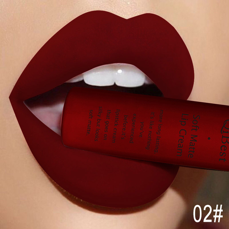 QIBEST Sexy Velluto Opaco Lip  - Matte Velvet Lip Tint Long Lasting recensione e prezzo