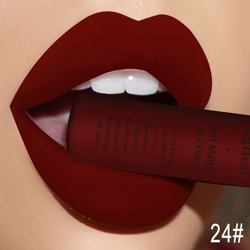 QIBEST Sexy Velluto Opaco Lip  - Matte Velvet Lip Tint Long Lasting recensione e prezzo