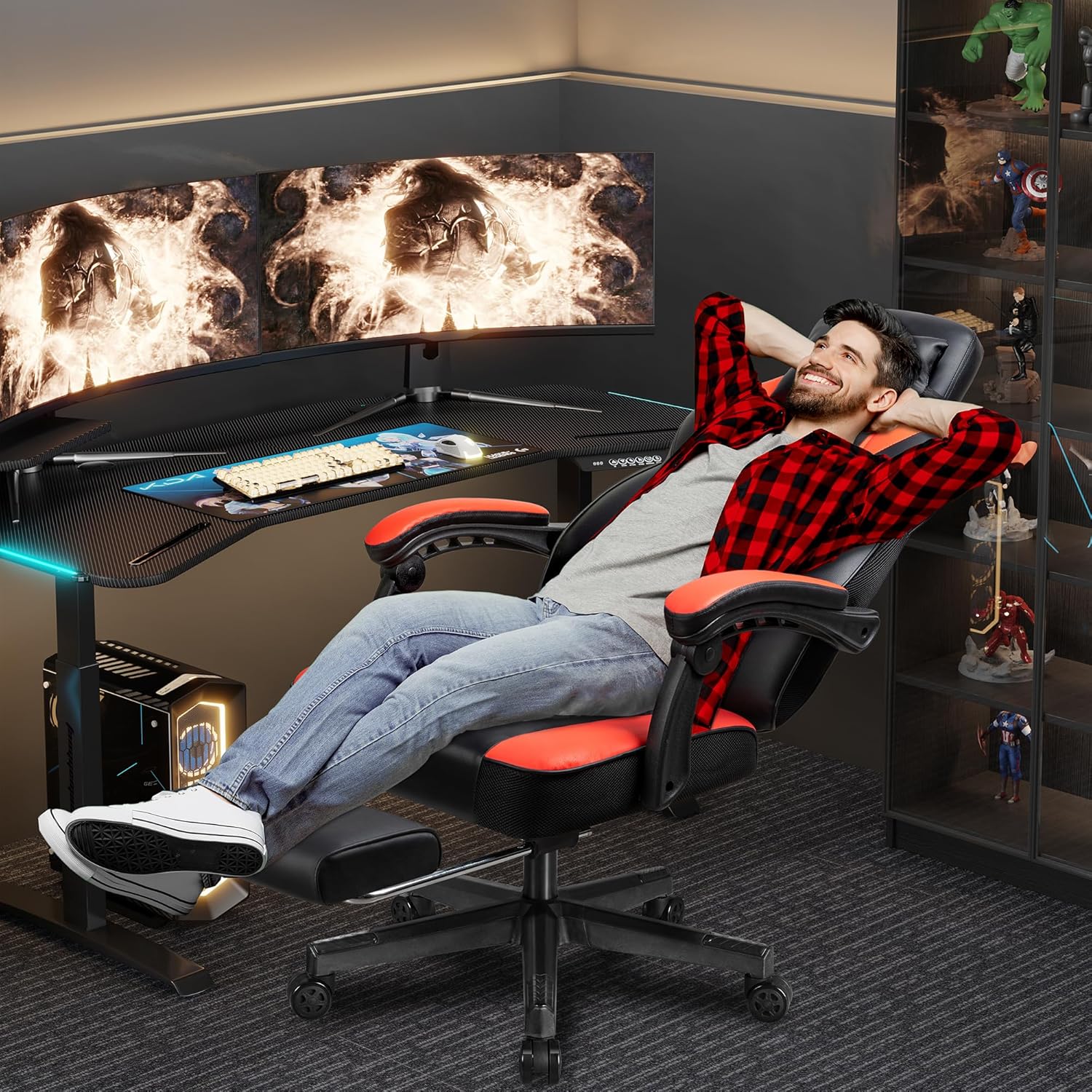 Sedia da Gaming con Poggiapied - Massage recensione e prezzo