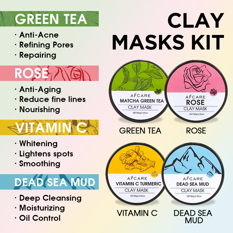 Set di 4 maschere viso con arg - Green Tea Cleansing Clay Mask recensione e prezzo