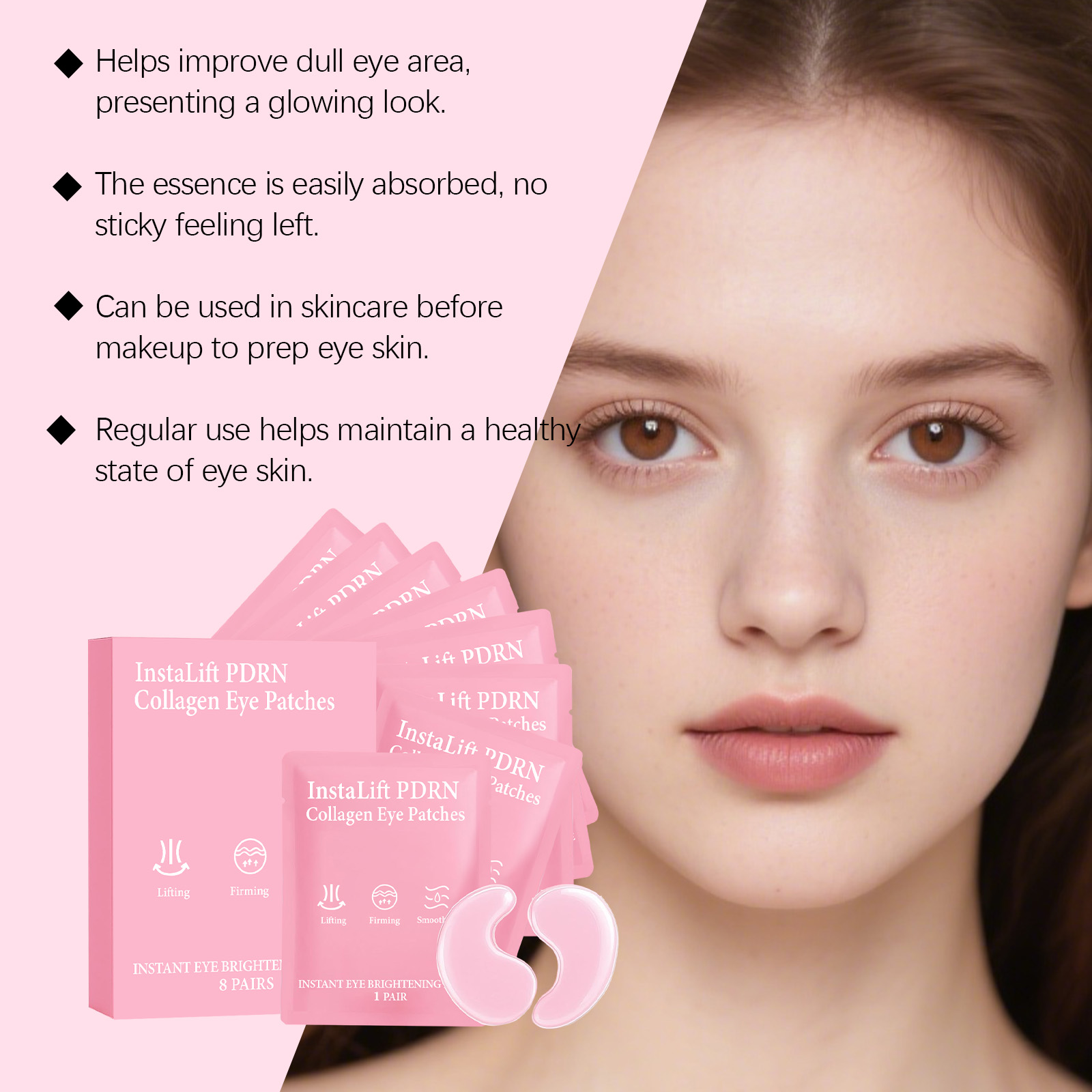 Instalift PDRN Patch per occhi - Collagen Under Eye Patches recensione e prezzo