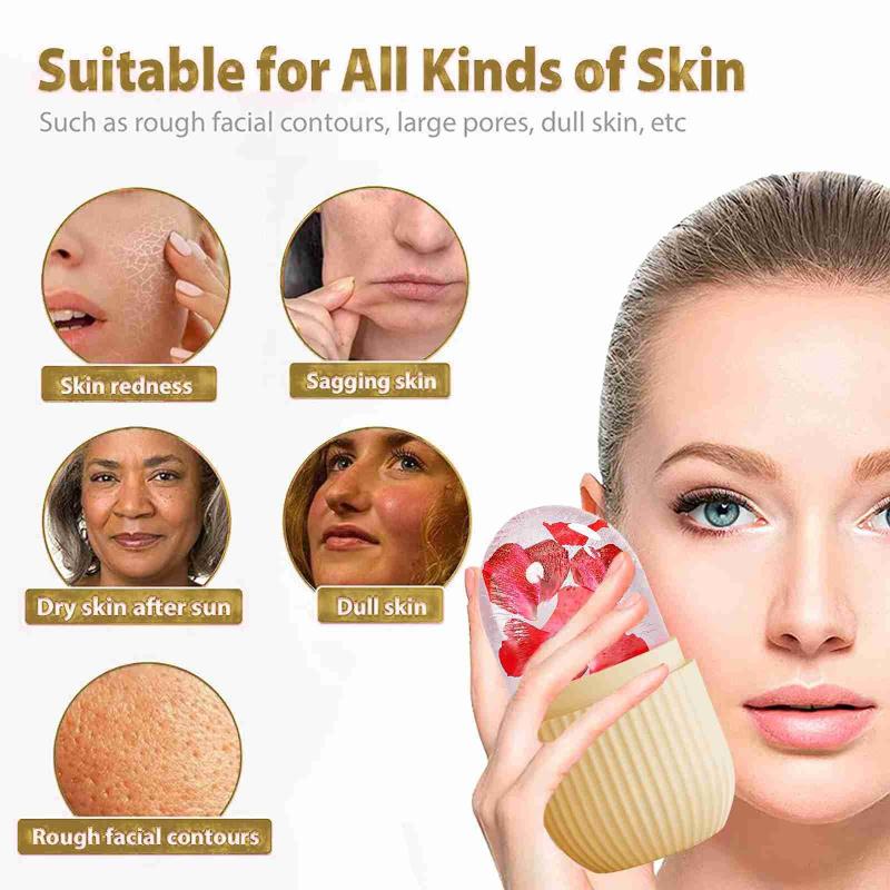 Stampo in silicone per cubetti - Face Ice Roller Puffiness recensione e prezzo