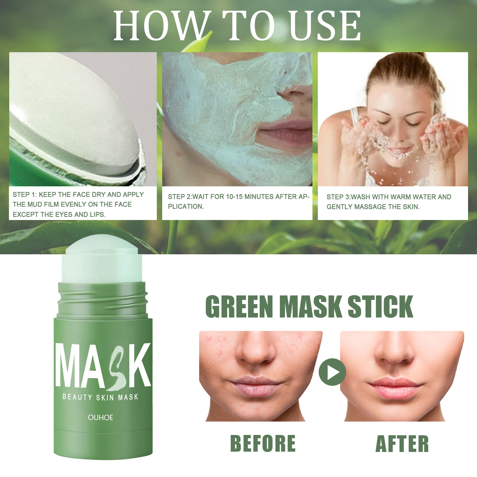 Maschera Solida al Tè Verde -  - Green Tea Cleansing Clay Mask recensione e prezzo