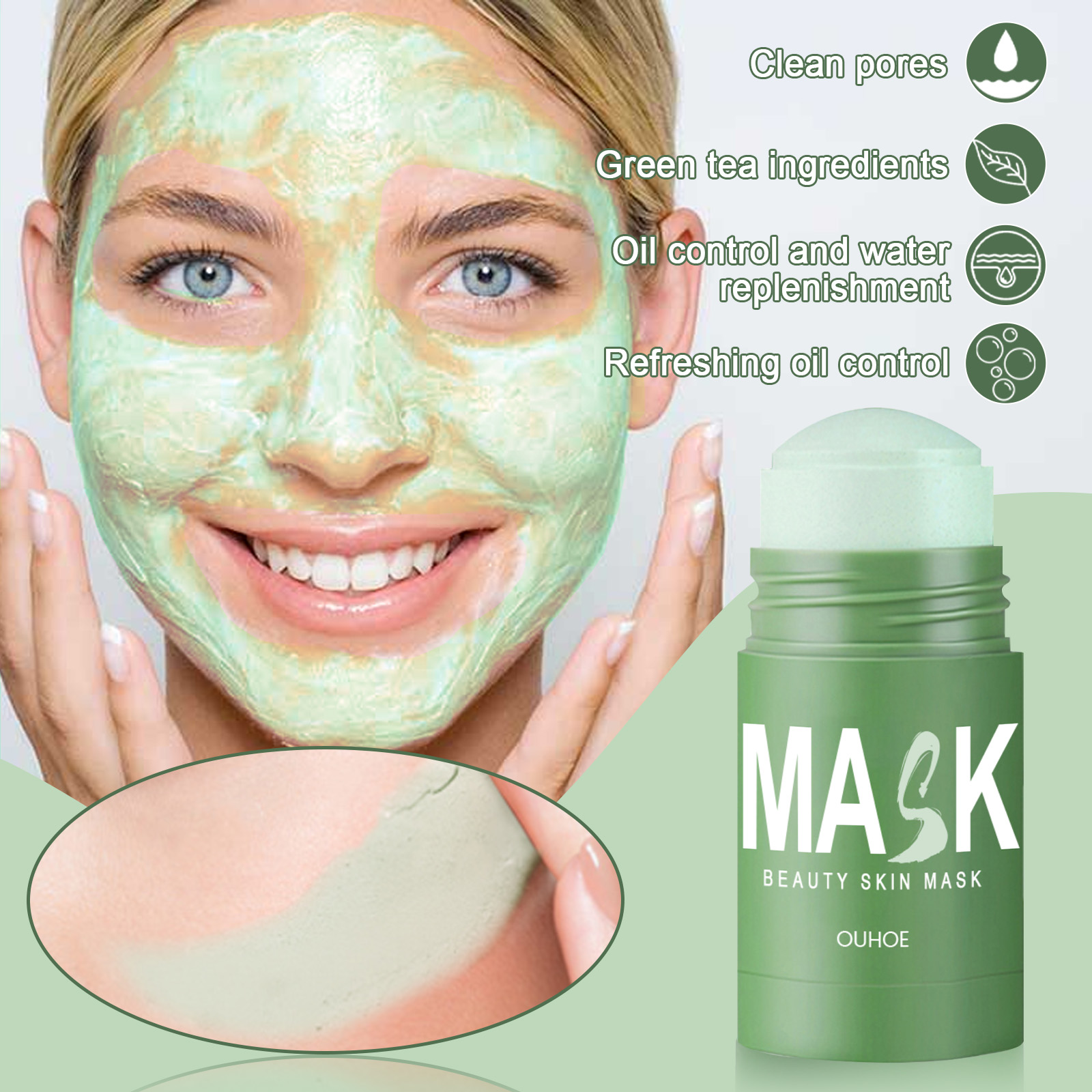 Maschera Solida al Tè Verde -  - Green Tea Cleansing Clay Mask recensione e prezzo
